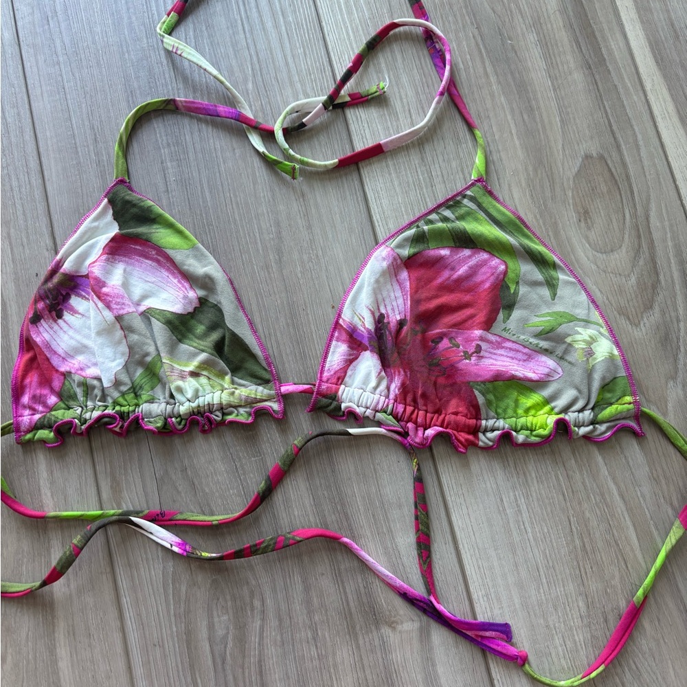 Miss Bikini Floral Triangle Bikini Top